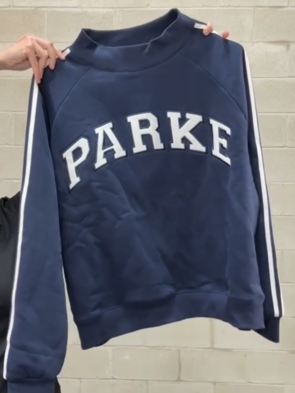 PARKE Crewneck Sweatshirt new navy color large/x large